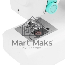 Швейная машина Comfort 1010 белый/зеленый, компьютеризированная, горизонтальный, 100 операций, автоматическая петля
