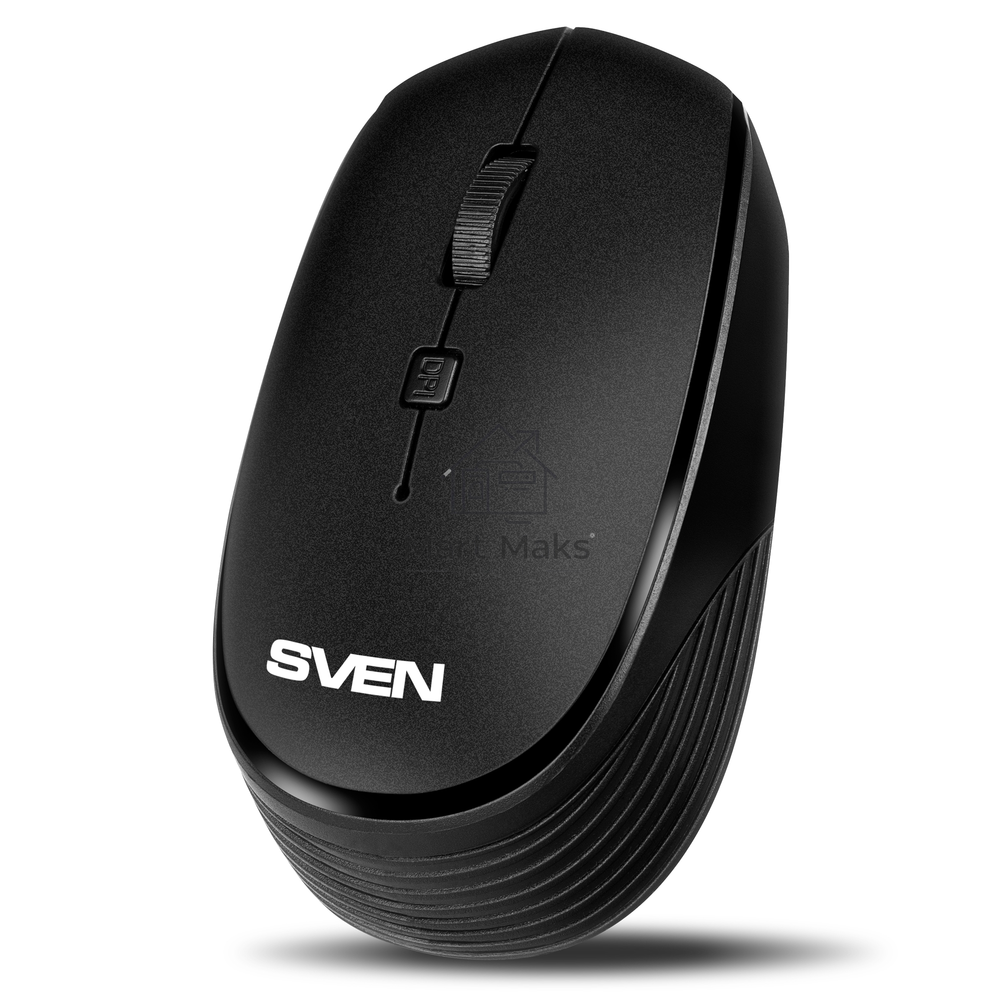 Мышь беспроводная SVEN RX-210W черный, 1400 dpi, радиоканал, USB, кнопки - 4