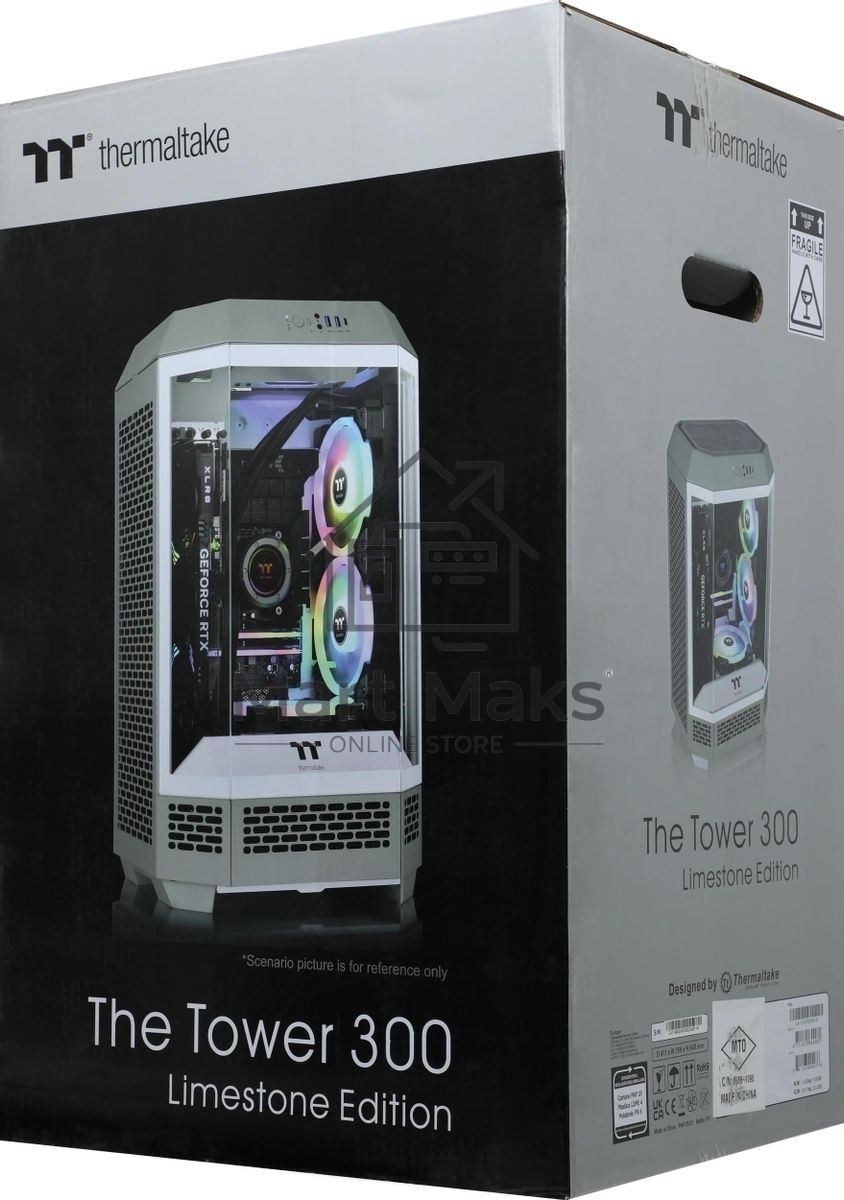 Корпус Thermaltake The Tower 300 серый, Micro-Tower, без БП, CA-1Y4-00SIWN-00
