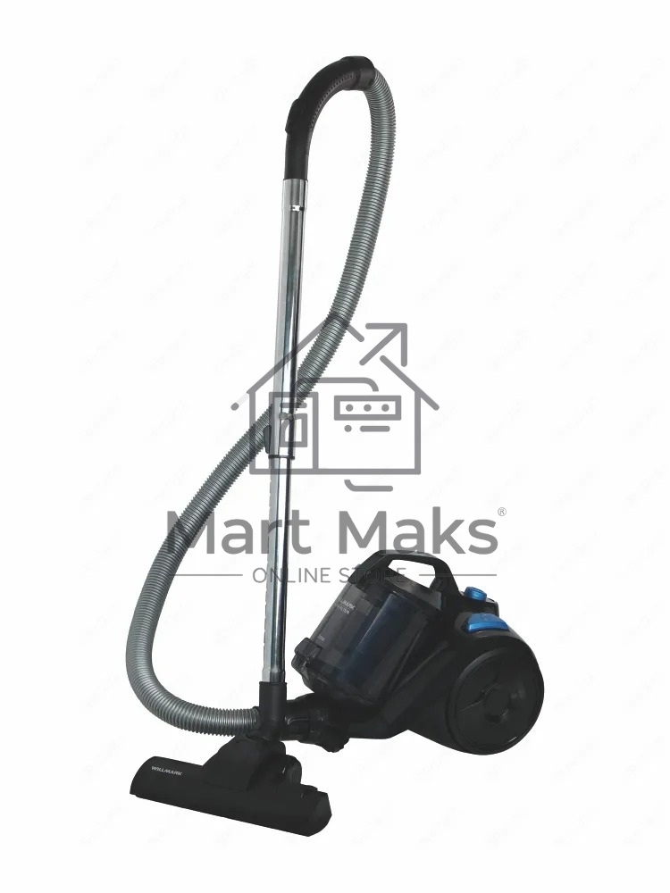 Пылесос WILLMARK VC-2057CY (2000Вт., объем 4.5л., без мешка., ругулятор мощности., доп насадка.,)