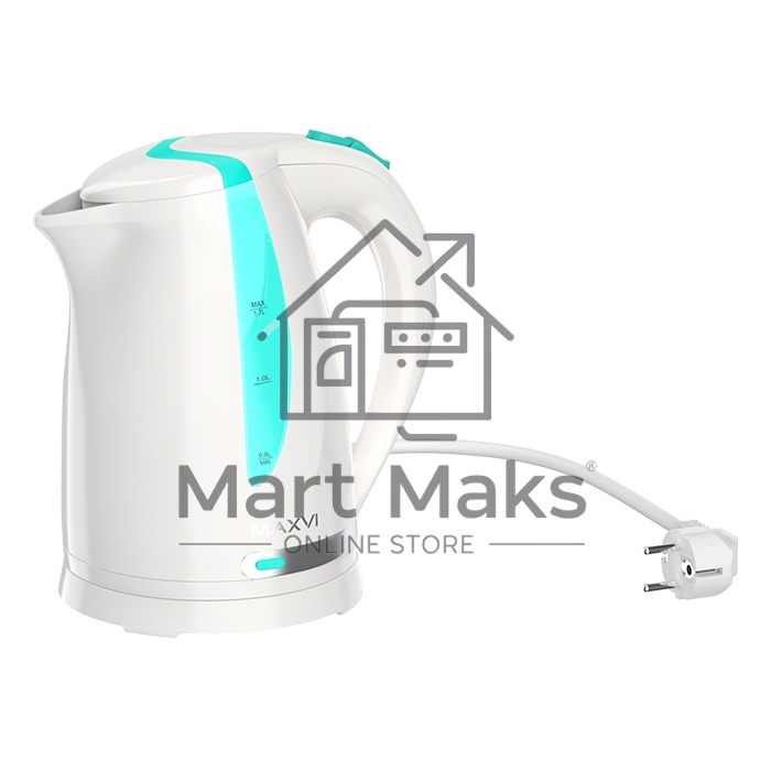 Чайник электрический MAXVI KE1701P белый-green