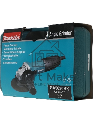 Угловая шлифовальная машина Makita GA5030RK 720Вт 11000об/мин рез.шпин.:M14 d=125мм