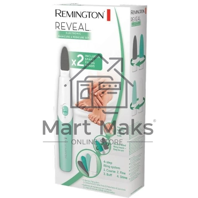 Аппарат для маникюра и педикюра Remington MAN1000, белый/зеленый