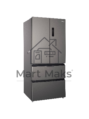 Холодильник Korting KNFF 82535 X нержавеющая сталь трехкамерный 354/186л морозилка снизу