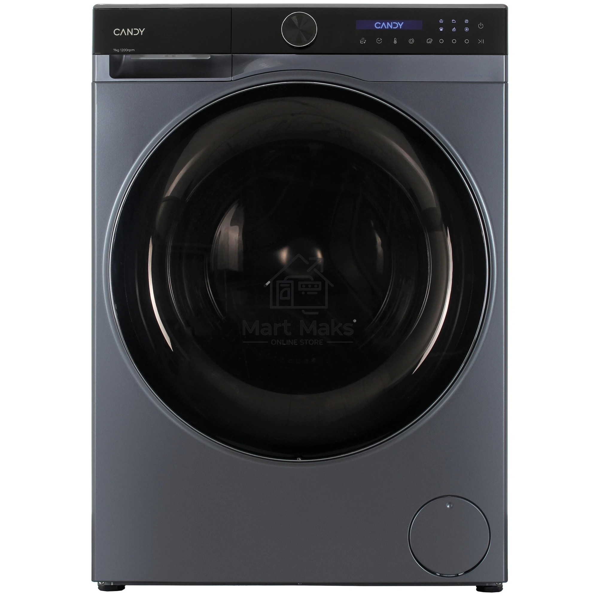 Стиральная машина Candy C37W4 27MBBR-07 серый, загрузка фронтальная 7 кг, 1200 об/мин, класс A+++