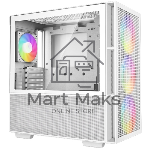 Компьютерный корпус Deepcool CH560 WH без БП, боковое окно (закаленное стекло)