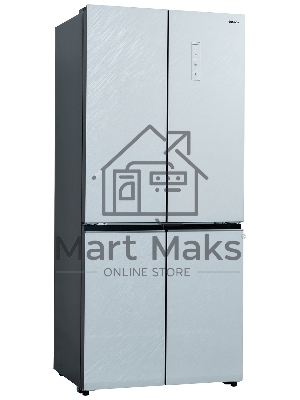 Холодильник Бирюса CD 496 TWG текстурированное белое стекло трехкамерный 334/162л морозилка снизу, NoFrost, Side by Side