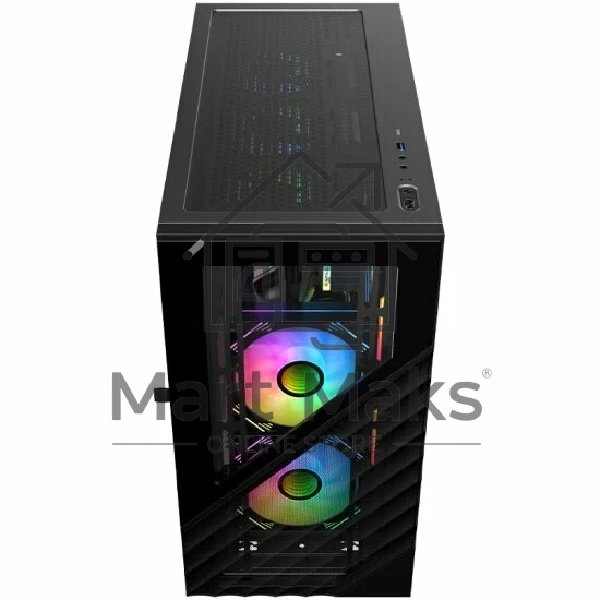 Компьютерный корпус 1STPLAYER DK D7 черный mATX 3x120мм LED fans D7-BK-3F1