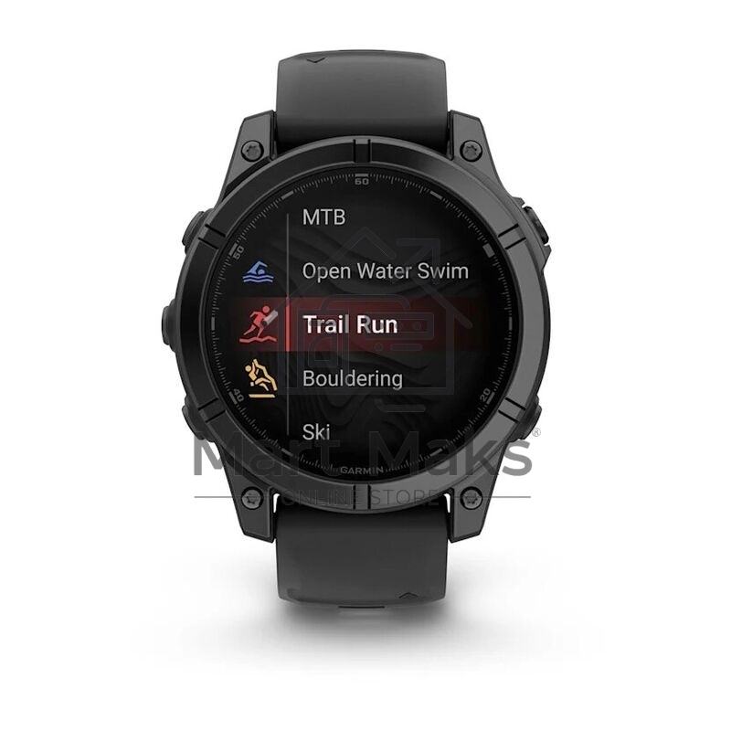 Смарт-часы Garmin Fenix E AMOLED темно-серый, черный 47мм