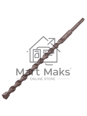 Бур по бетону Denzel двойная спираль, Cobalt W-tip, 16x310 мм, SDS PLUS