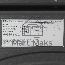 Стиральная машина TCL TWRP-1108W12G2 серый, загрузка фронтальная 8кг, 1200 об/мин., класс: A +