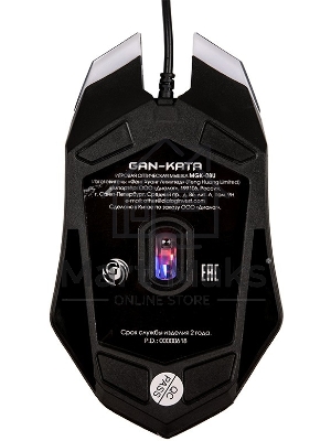 Мышь проводная Dialog Gan-Kata MGK-08U черный, 1600 dpi, USB, кнопки - 4