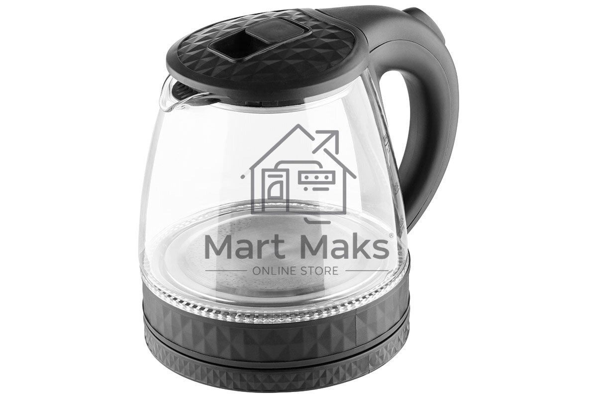 Чайник электрический Homestar HS-1053 1.2л. стекло, пластик, черный