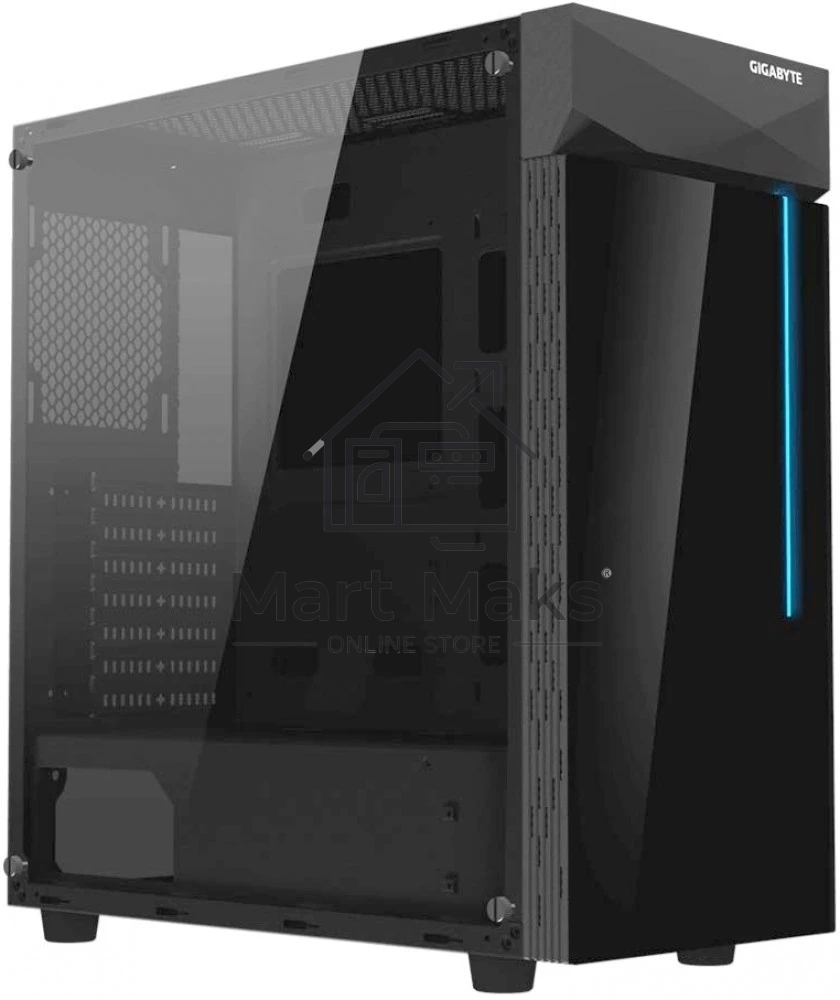 Компьютерный корпус Gigabyte C200 GB-C200G черный без БП ATX 5x120mm 4x140mm 2xUSB3.0 audio bott PSU