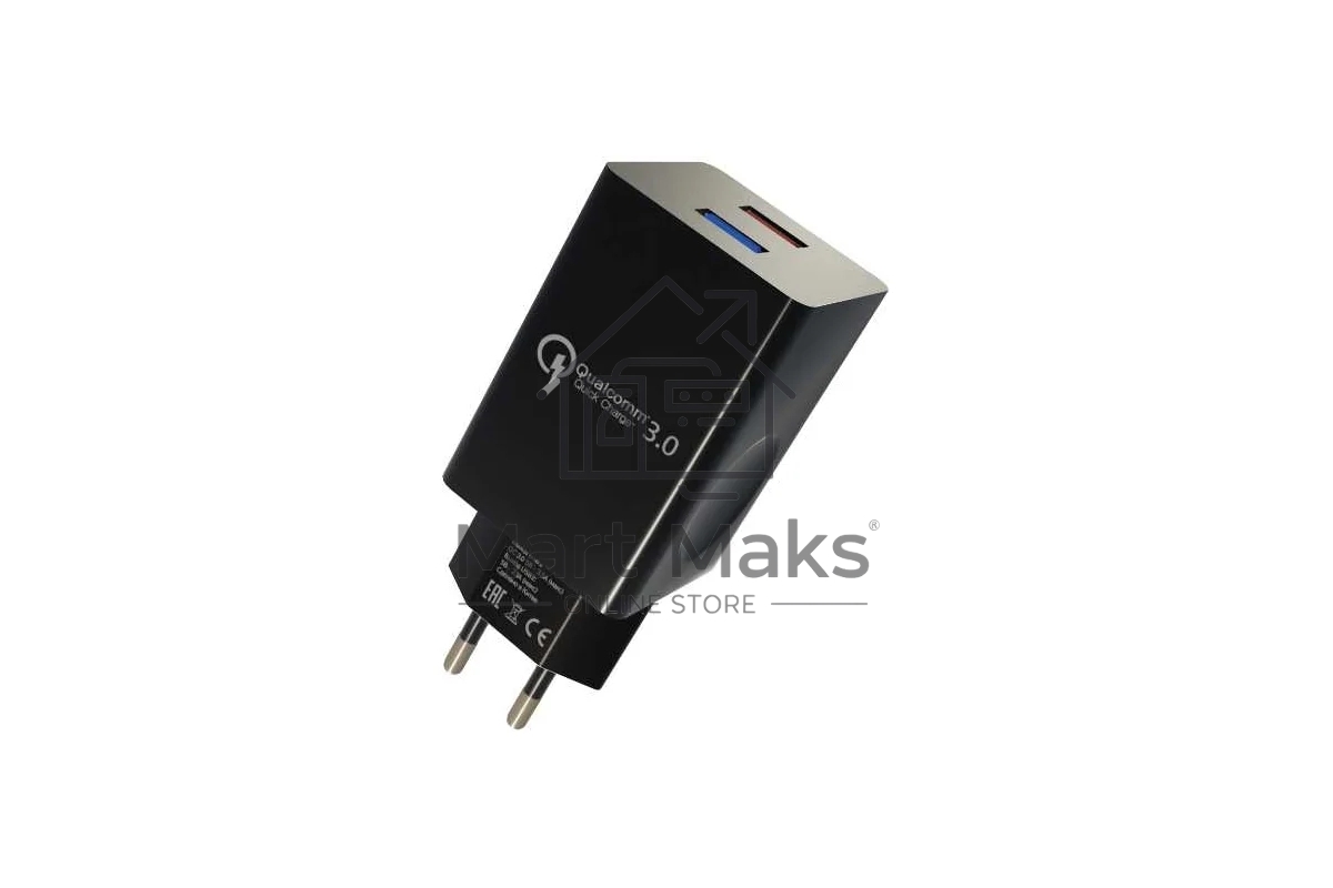 Зарядное устройство MORE CHOICE (4620202550286) NC69i 2USB 3.0A QC3.0 быстрая зарядка для Lighting 8-pin черный