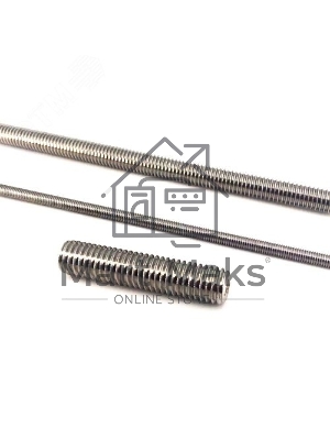 Шпилька Крепдил DIN 976-1 М10х1000 резьбовая покрытие цинк