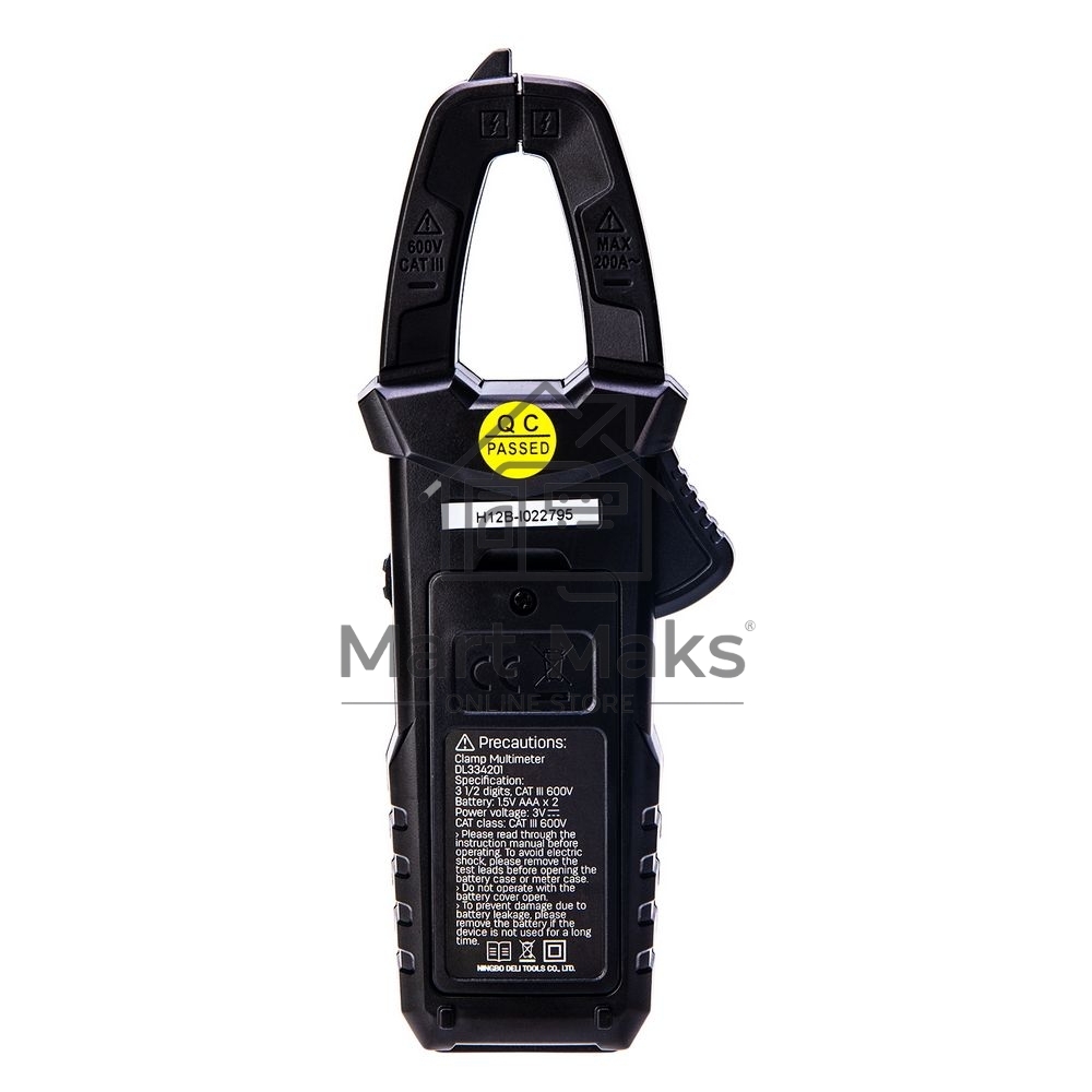 Токоизмерительные клещи цифровые Deli DL334201