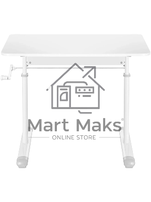 Офисный стол Defender Legend белый, 80*60см, в63-86см, ручной.
