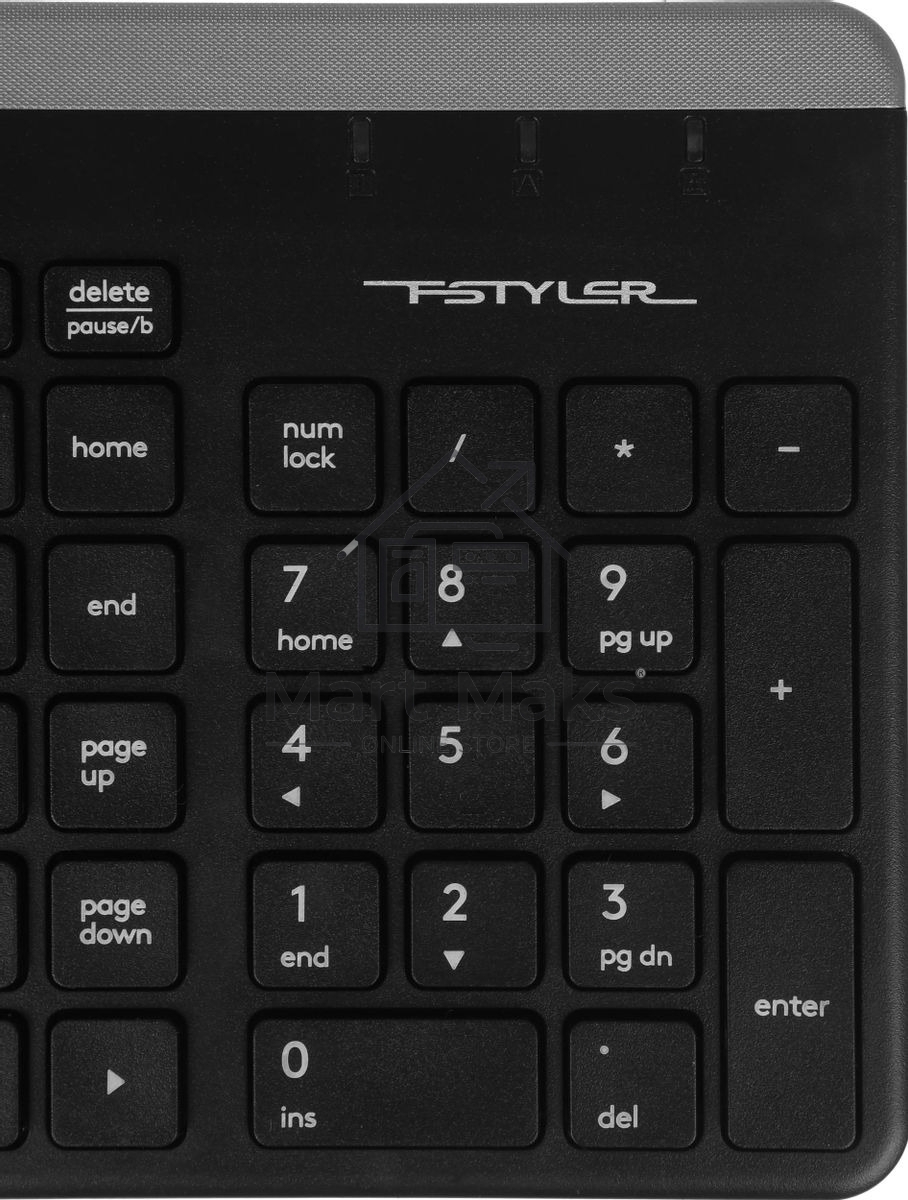 Комплект клавиатура+мышь A4Tech FStyler FB2535C беспроводной, USB + Bluetooth, 2000 DPI, черный