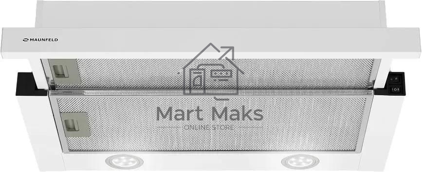Вытяжка встраиваемая Maunfeld VS Light 60 белый, 60 см, 520 куб. м/ч, 56 дБ