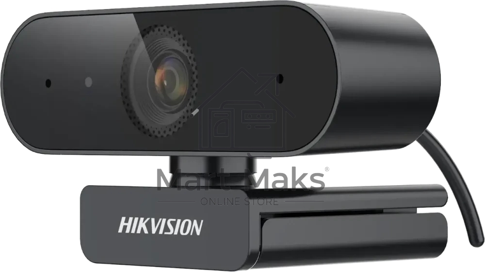 Веб-камера Hikvision DS-U04 2560x1440, 30 кадр/с, USB, микрофон, автофокус, крепление на мониторе, автоосвещение