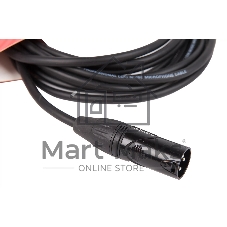 Кабель микрофонный FORCE FMC-06/4.5XLR (M) - XLR (F), высококачественный балансный, малошумящий с проводниками из безкислородной меди OFC, диаметр 6 мм, черные профессиональные металлические разъемы, длина 4,5 м, цвет черный