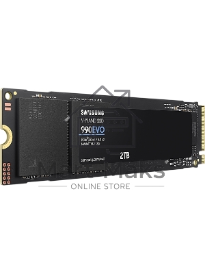 Накопитель SSD Samsung 990 EVO, 2000Gb, PCIe 4.0 x4, M.2 2280, NVMe, R/W 5000/4200