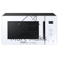 Микроволновая печь Samsung MG23T5018AW/BW белый, 23 л, 800 Вт, переключатели - сенсор