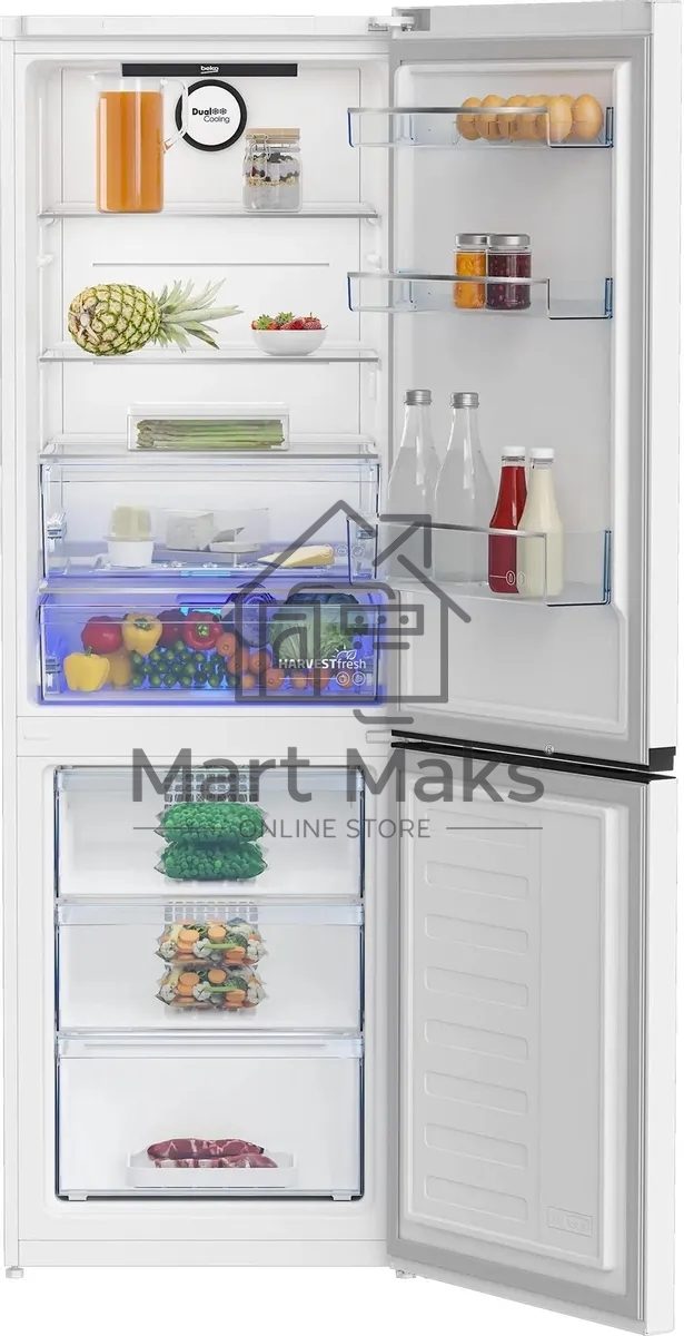 Холодильник Beko B3DRCNK402HW белый двухкамерный 257/100л морозилка снизу, No Frost