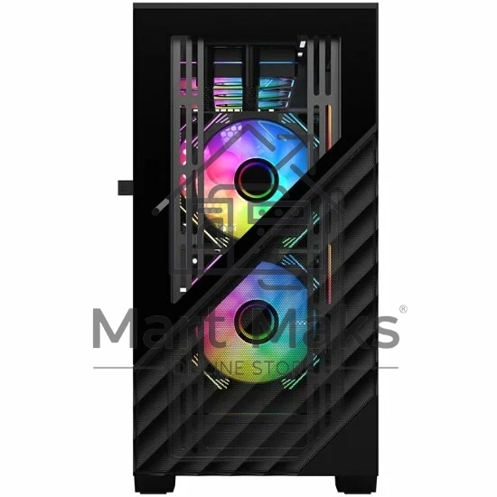 Компьютерный корпус 1STPLAYER DK D7 черный mATX 3x120мм LED fans D7-BK-3F1