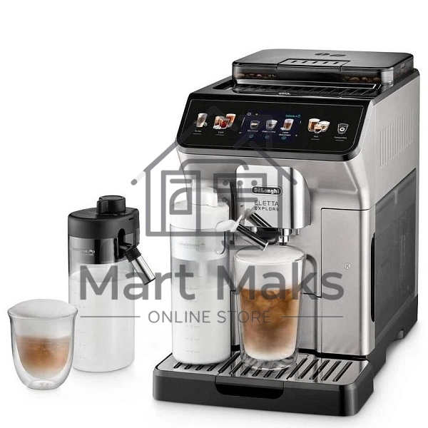 Кофемашина DeLonghi ECAM450.55.S серебристый/черный, исп. кофе - зерновой/молотый, 1.8 л, 1450 Вт, 19 Бар