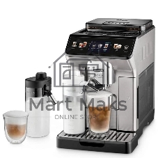Кофемашина DeLonghi ECAM450.55.S серебристый/черный, исп. кофе - зерновой/молотый, 1.8 л, 1450 Вт, 19 бар