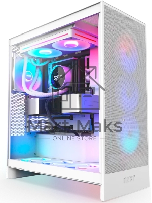 Система жидкостного охлаждения для ПК/ Water Cooling System NZXT Kraken Elite 280 RGb (250W, 280мм, LED temp., белый/ Fans: 2x140мм, 98.61CFM, 34.5dBA, 2000RPM/ Pump height 65mm, 2800RPM, Rad thickness 27mm/ S: 1851, 1700, 1200, 115X, AM5, AM4)