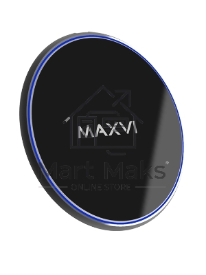 Беспроводное зарядное устройство Maxvi A315W2,15W, LED подсветка, black