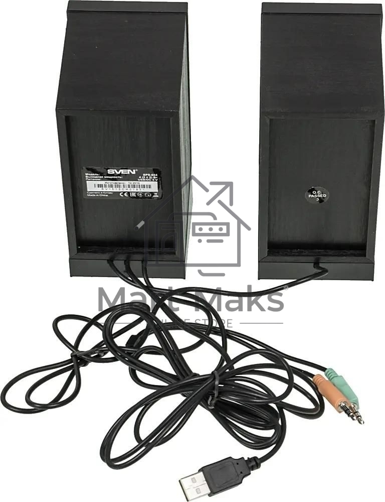 Акустическая система SVEN SPS-604 2.0 черный 4Вт