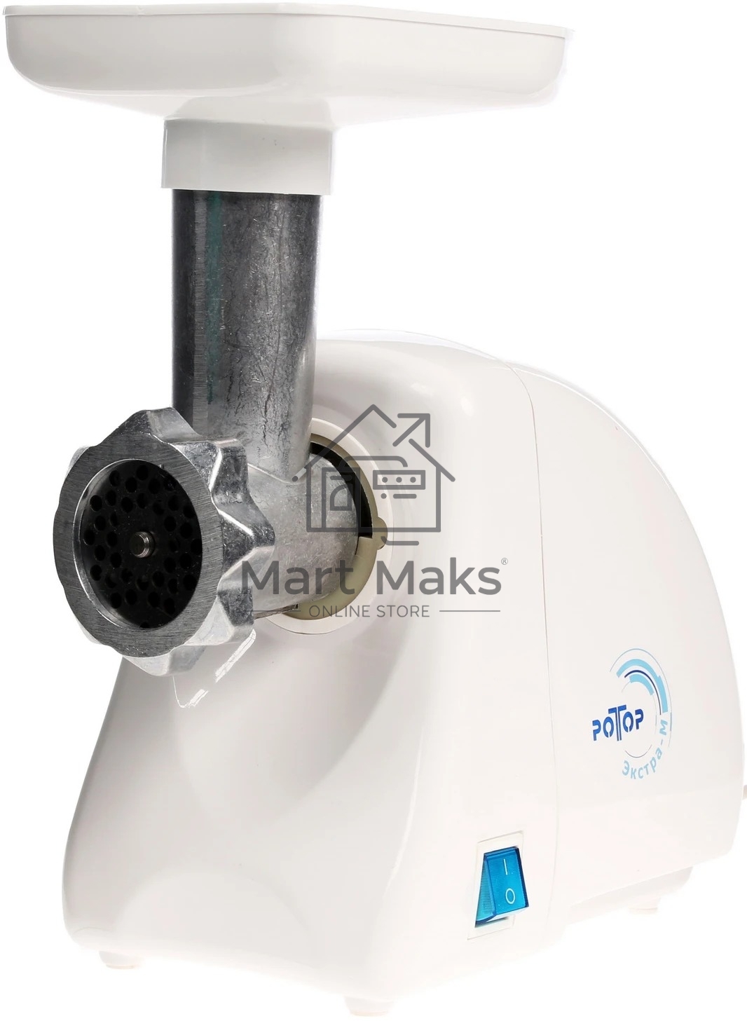 Мясорубка электрическая Ротор Экстра М ЭМШ 35/250-1 белый, 1500 Вт, 0.6 кг/мин, защита от перегрузки, насадки - 2