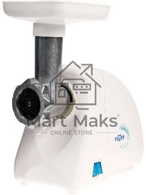 Мясорубка электрическая Ротор Экстра М ЭМШ 35/250-1 белый, 1500 Вт, 0.6 кг/мин, защита от перегрузки, насадки - 2