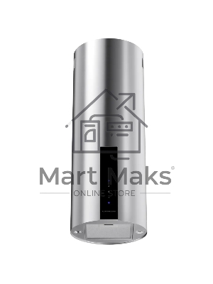 Вытяжка Kuppersberg, цилиндрическая, настенная, 35 см, сенсорное управление, таймер, отвод/рециркуляция, 3 скорости, производительность 850 м3/ч, LED освещение, обратный клапан, уровень шума 68 дБ, угольный фильтр CF110 (опция), цвет нержавеющая сталь