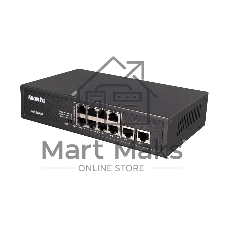 Коммутатор Falcon Eye FE-8FPG2, 8×100 Мбит/с PoE + 2×1 Гбит/с, неуправляемый