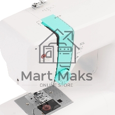 Швейная машина Comfort 1010 белый/зеленый, компьютеризированная, горизонтальный, 100 операций, автоматическая петля