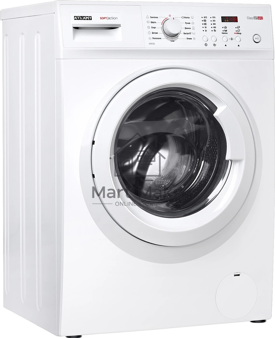 Стиральная машина Atlant СМА 40М105-00 белый, загрузка фронтальная 4 кг, 1000 об/мин., класс: А+