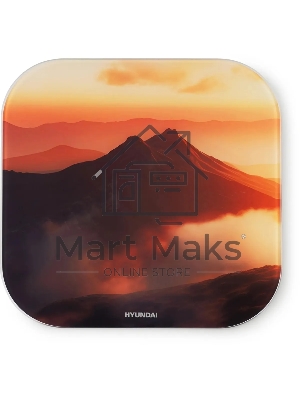 Весы напольные электронные Hyundai H-BS03981 макс.180кг оранжевый