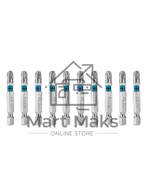 Бита PZ3х50 мм, сталь S2, шестигр., 10 шт. Gross