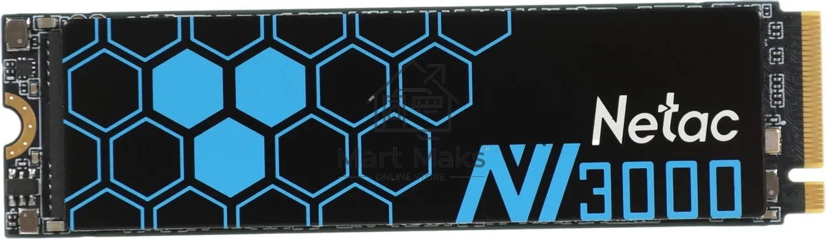 Накопитель SSD Netac NV3000, 250GB, PCIe 3.0 x4, M.2 2280, NVMe, R/W 3000/1400