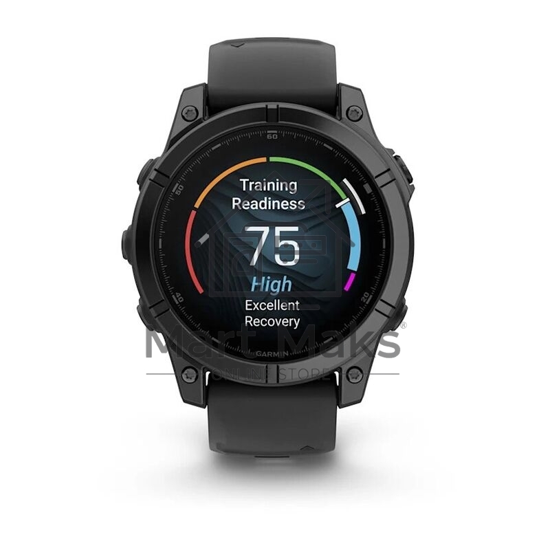 Смарт-часы Garmin Fenix E AMOLED темно-серый, черный 47мм