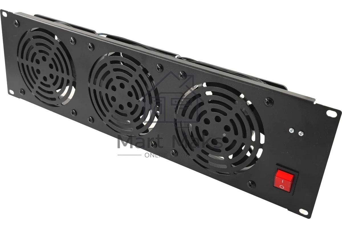 Модуль охлаждения для сетевых шкафов 5bites FM-16 черный, металл, 2200 об/мин, 44 дБ
