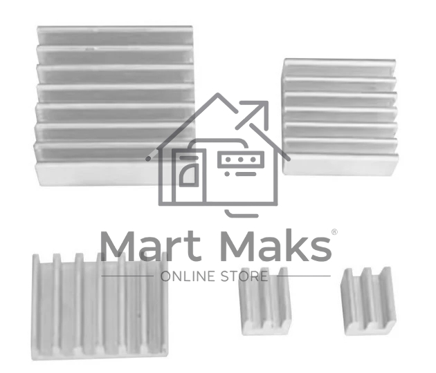 Комплект радиаторов ACD RA807 Aluminum Heat Sink Set for Raspberry Pi 5