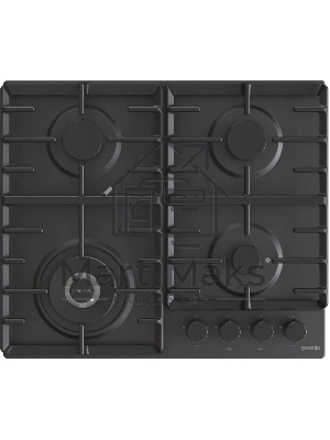 Газовая варочная панель Gorenje GW642SYB, 4 конфорки, эмалированная сталь, черный