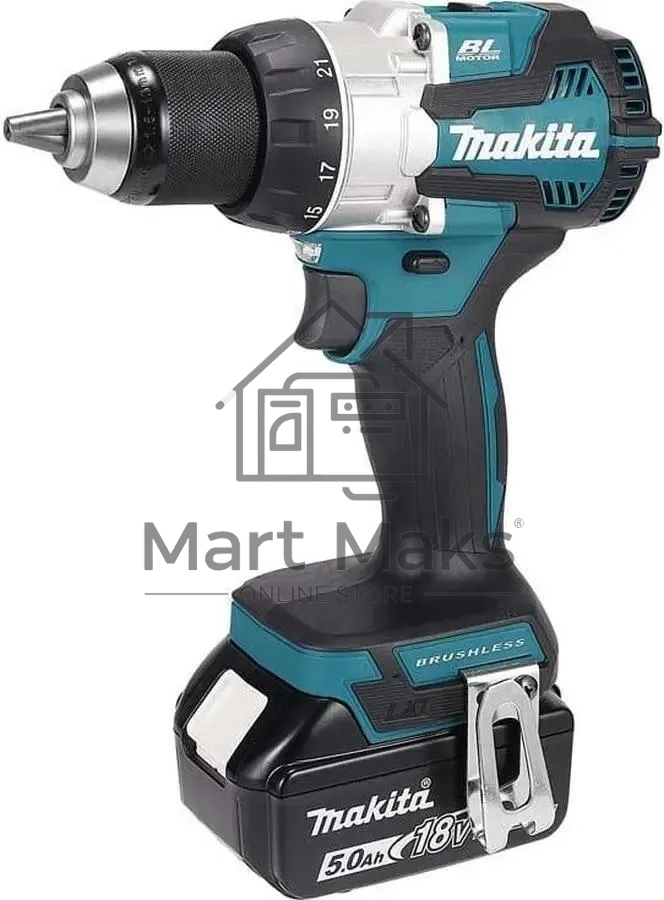 Дрель-шуруповерт Makita DDF489Z, 18 В, 0 Ач, 73 Нм, бесщеточный