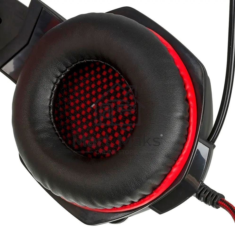 Игровые стереонаушники с микрофоном SVEN AP-G988MV, черный-красный Игровые стереонаушники с микрофоном SVEN AP-G988MV, черный-красный